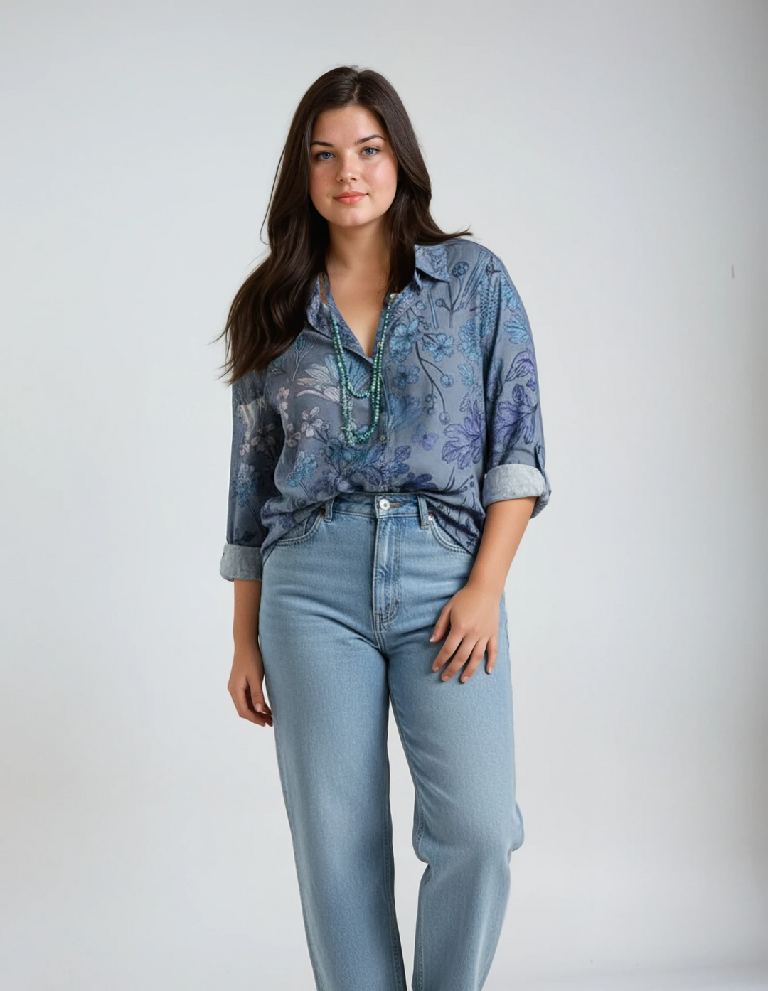 The Floral Button-Down Blouse