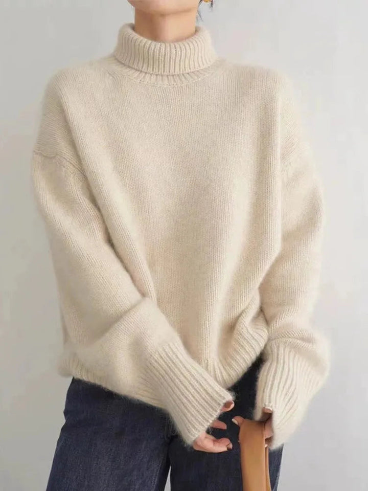 The Soft Knit High Collar Sweater