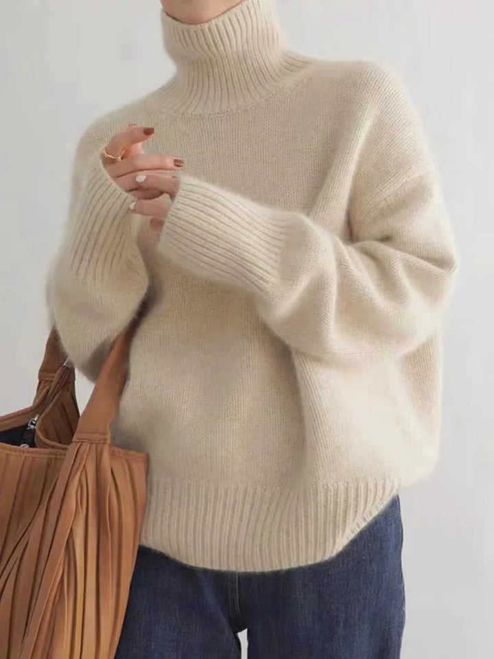 The Soft Knit High Collar Sweater