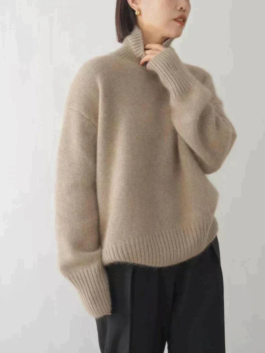 The Soft Knit High Collar Sweater