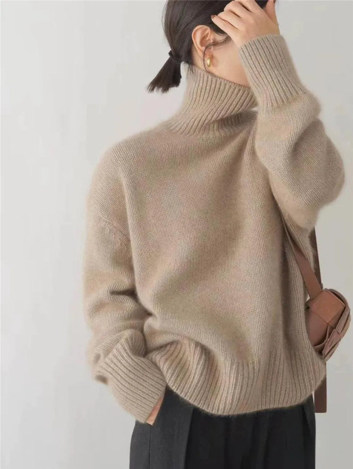 The Soft Knit High Collar Sweater